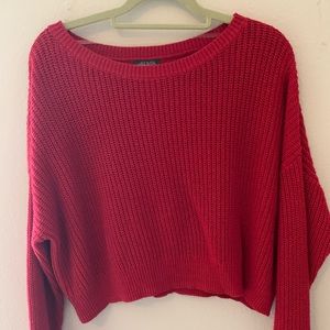 Large Red Wild Fable sweater